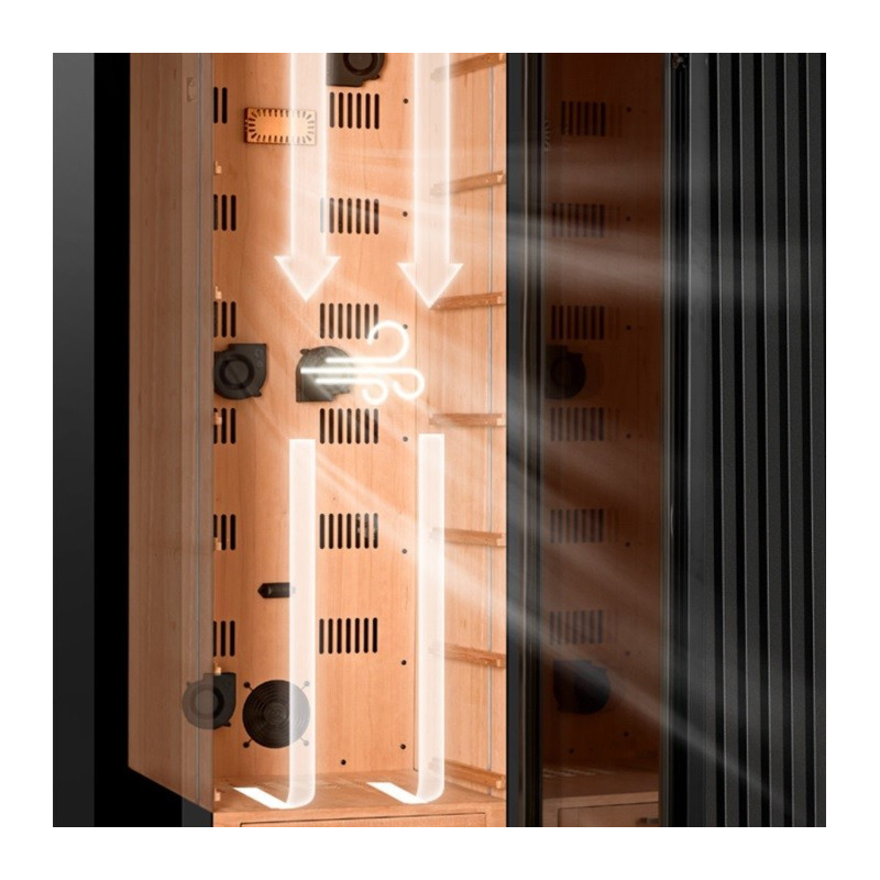 Humidor De Trabucuri Electric Yohtron Yc-448 Premium Negru