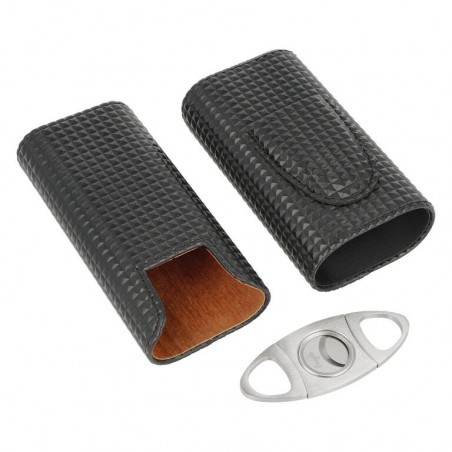 Etui 2 trabucuri si cutit Winjet Diamond Maduro