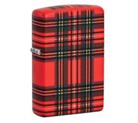 Bricheta Zippo Red Plaid Design 49352