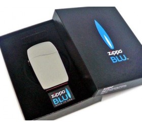 Bricheta Zippo Blu Vertical Chrome