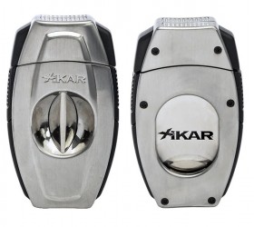 Cutit trabucuri Xikar Flip Dual Brushed Chrome