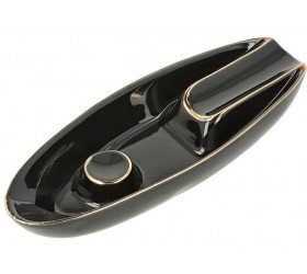 Scrumiera trabuc Ceramic Black 421018