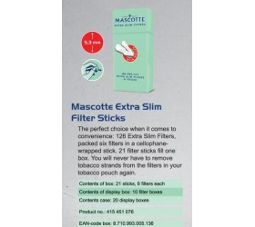Filtre tigari Mascotte Extra Slim Sticks Precut 126