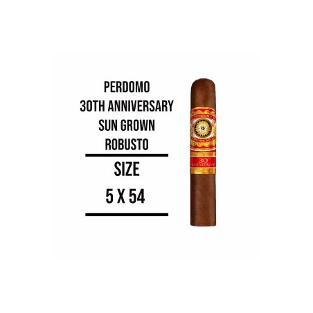 Trabucuri Perdomo 30th Anniversary Sun Grown Robusto 30
