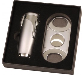 Set Bricheta si Cutit trabucuri Sky Chrome HS238356