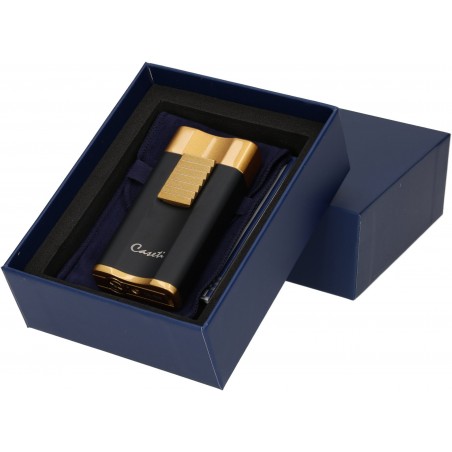 Bricheta Caseti Wide Flat Flame Black Matte Golden 281296