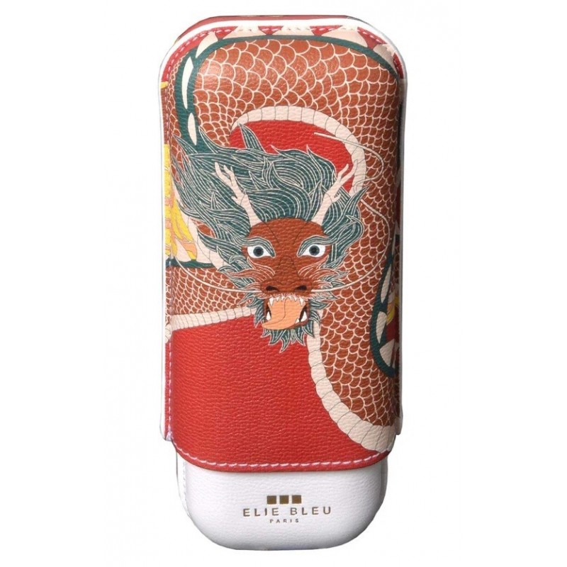 Etui Elie Bleu Red Dragon 2 trabucuri