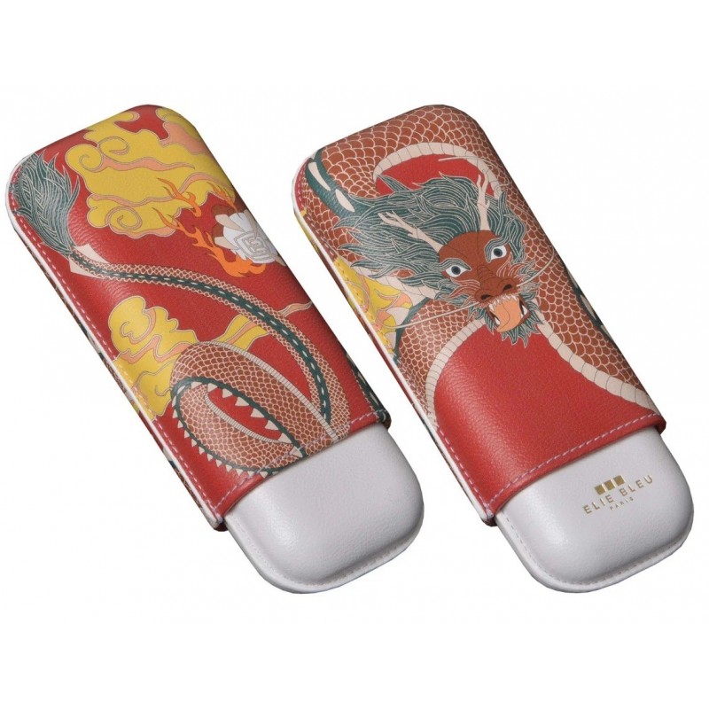 Etui Elie Bleu Red Dragon 2 trabucuri