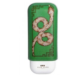 Etui Elie Bleu Snake pentru 2 trabucuri