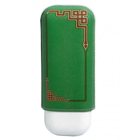 Etui Elie Bleu Snake pentru 2 trabucuri
