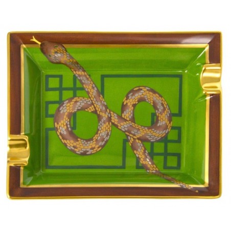 Scrumiera din portelan pictata manual Elie Bleu Snake