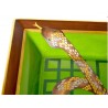 Scrumiera din portelan pictata manual Elie Bleu Snake