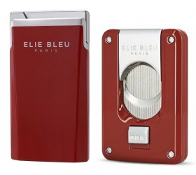 Set bricheta si cutit trabucuri Elie Bleu Red