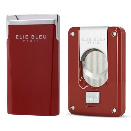 Set bricheta si cutit trabucuri Elie Bleu Red