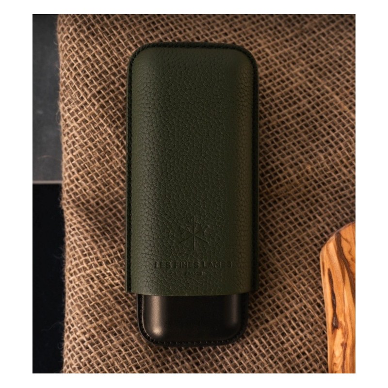 Etui trabucuri Les Fines Lames Duo OD Green