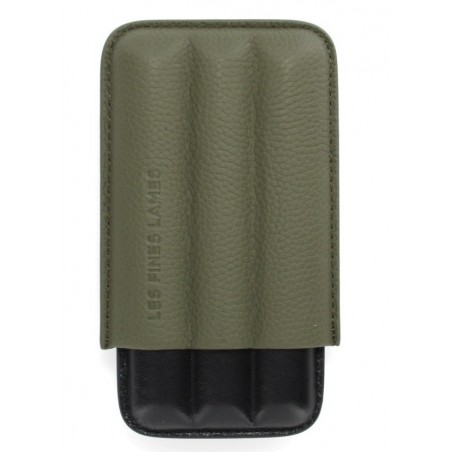 Etui trabucuri Les Fines Lames Cigar Case TRIO Green