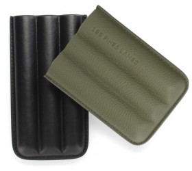 Etui trabucuri Les Fines Lames Cigar Case TRIO Green