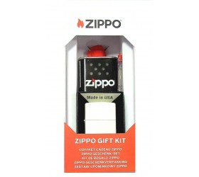 Set cadou bricheta Zippo White benzina si pietre