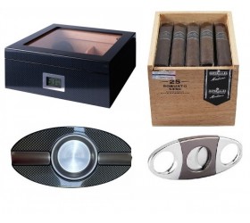 Set cadou humidor Imperiales Robusto 20