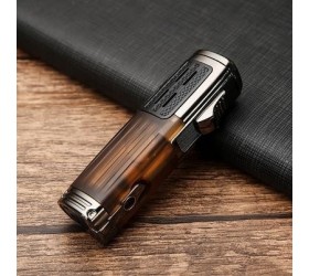 Bricheta Honest Triple Jet Flame Brown with Cigar Punch