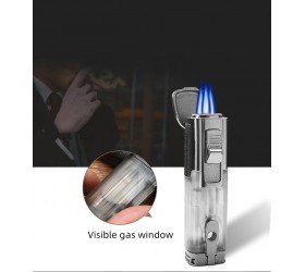 Bricheta Honest Triple Jet Flame Tranparent with Cigar Punch