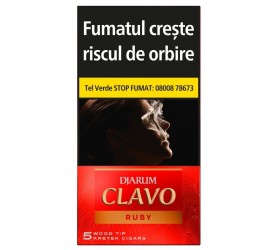 Tigari de foi Djarum Clavo Wood Tip Ruby (Cherry) (5)