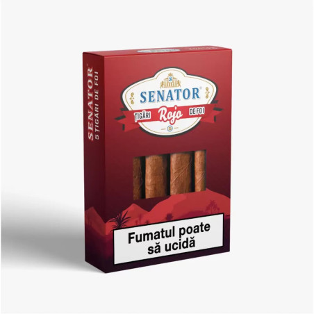 Tigari de foi Senator ROJO Cherry (5) 47,5g
