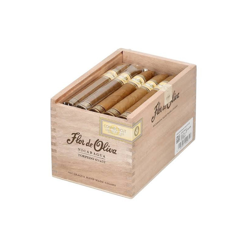 Trabucuri Oliva Flor de Oliva Connecticut Torpedo 25