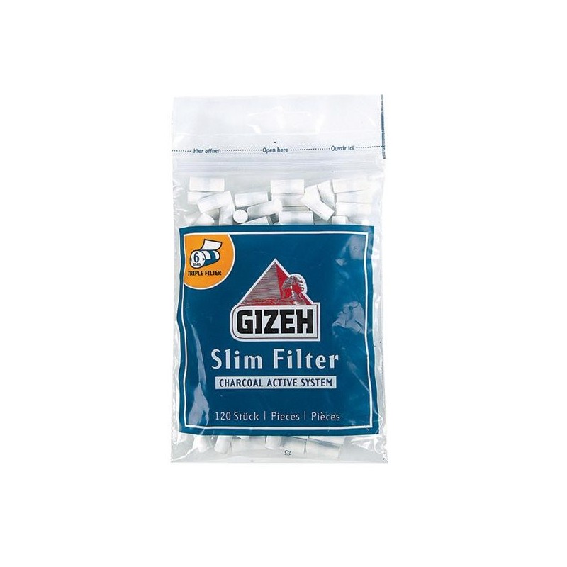 Filtre de rulat Gizeh Slim Filter Charcoal 120