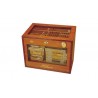 Humidor trabucuri Presidente Cristal Inclinado Barnizado