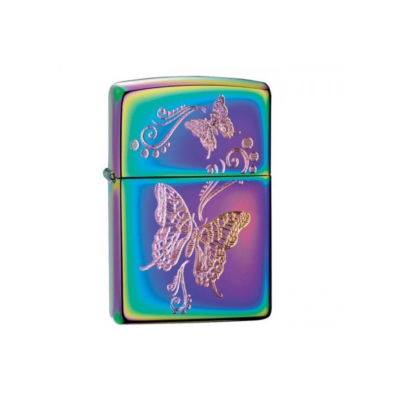 Bricheta Zippo Butterflies Spectrum Chrome