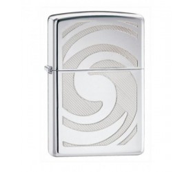 Bricheta Zippo 3D Abstract High Polished Chrome