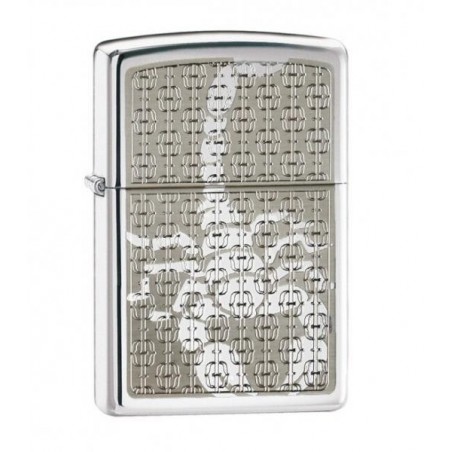 Bricheta Zippo Hidden Scorpion High Polish Chrome