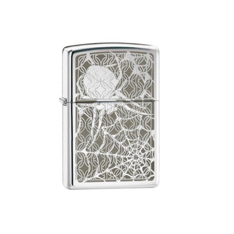 Bricheta Zippo Hidden Spider High Polish Chrome