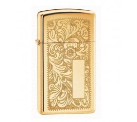 Bricheta Zippo Venetian Polished Brass Slim