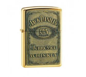 Bricheta Zippo Jack Daniels Brass Emblem