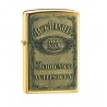 Bricheta Zippo Jack Daniels Brass Emblem 254BJB.929
