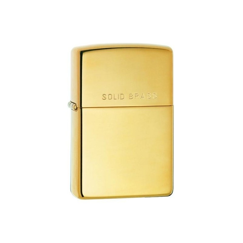 Bricheta Zippo Polished Solid Brass Engraved