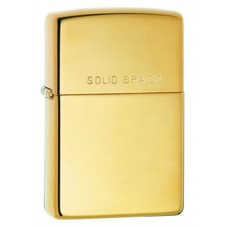 Bricheta Zippo Polished Solid Brass Engraved
