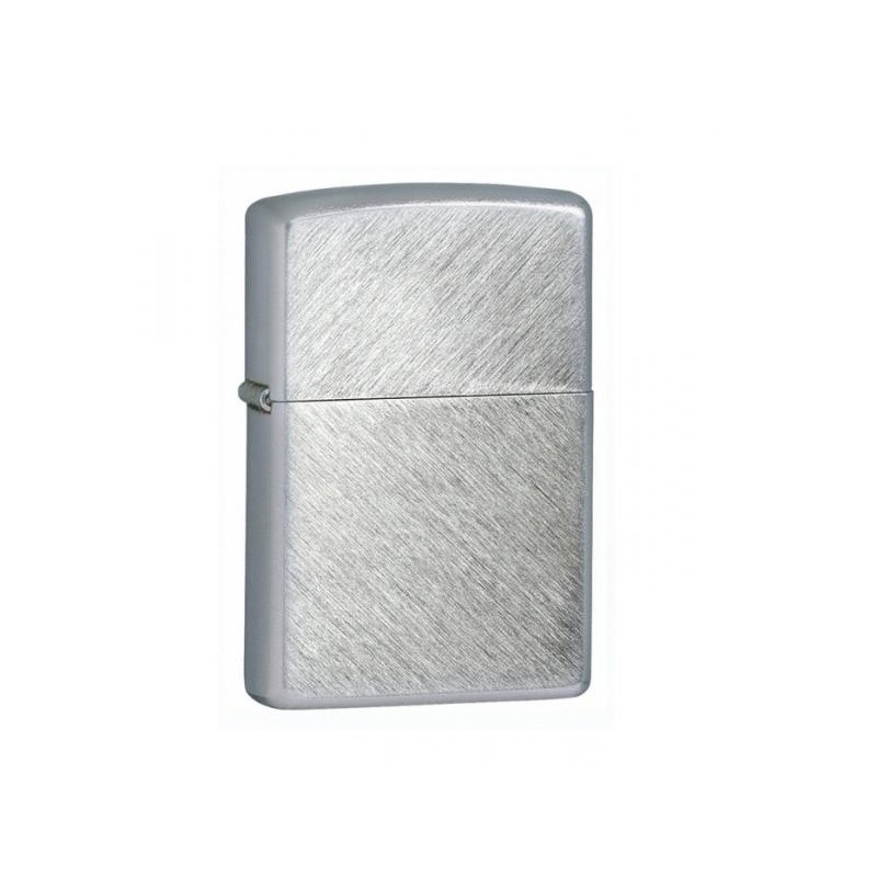 Bricheta Zippo Herringbone Sweep Brushed Chrome