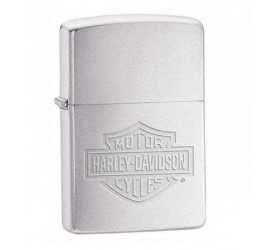 Bricheta Zippo Harley Davidson Logo Brushed Chrome