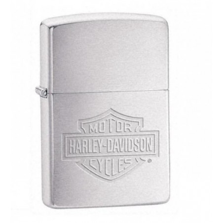 Bricheta Zippo Harley Davidson Logo Brushed Chrome