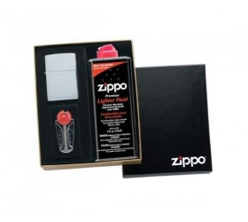 Set Zippo 50R Regular Brushed Chrome