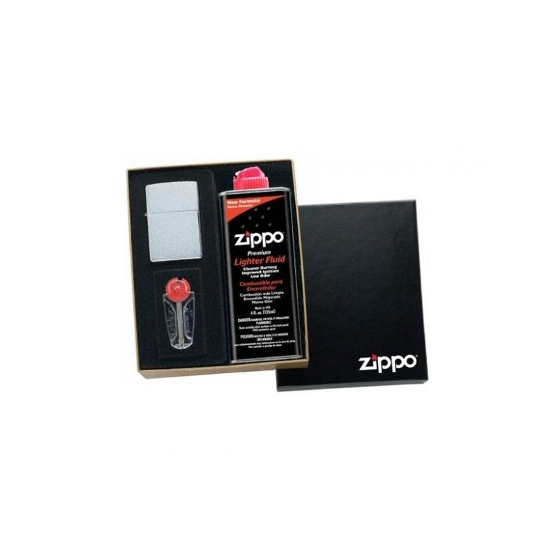 Set Zippo 50R Regular Brushed Chrome