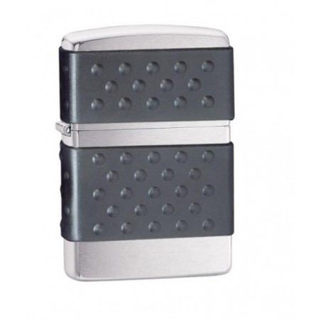 Bricheta Zippo Black Zip Guard Brushed Chrome