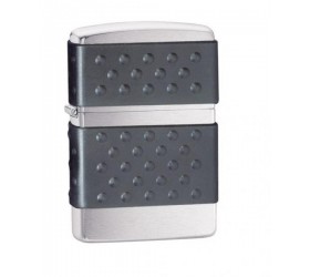 Bricheta Zippo Black Zip Guard Brushed Chrome