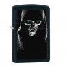Bricheta Zippo Hooded Skull Black Matte