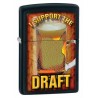 Bricheta Zippo I Support The Draft Black Matte