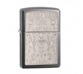 Bricheta Zippo Oriental Abstract Black Ice