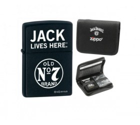 Set Zippo Jack Daniels Old no 7 Card Gift